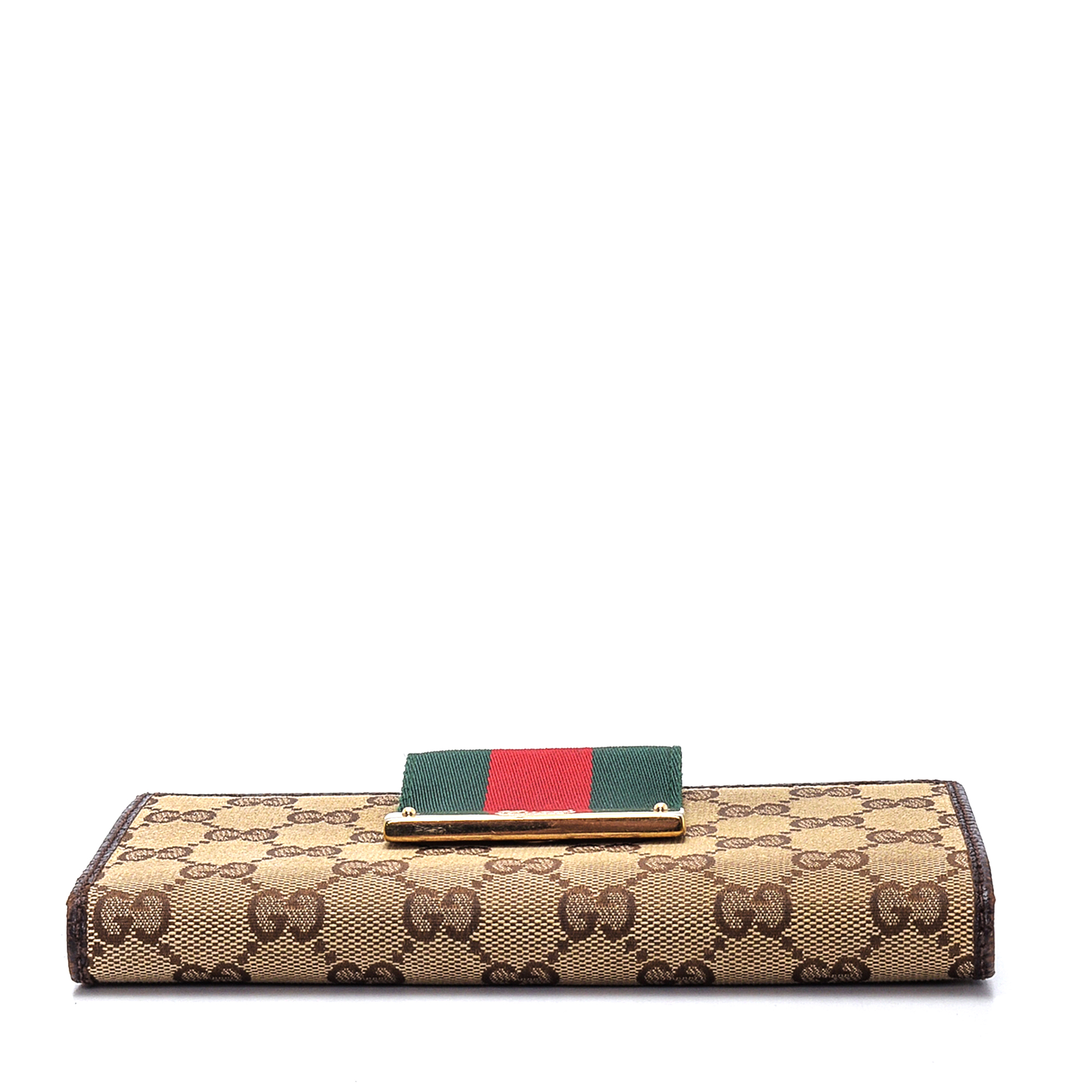 Gucci - GG Supreme Web Striped Classic Wallet